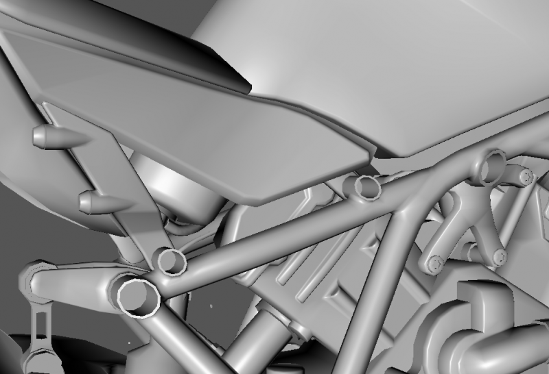 Close View of Frame "Welding", Plus Side Panels Edge Detail