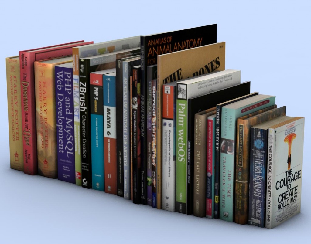 Books close up