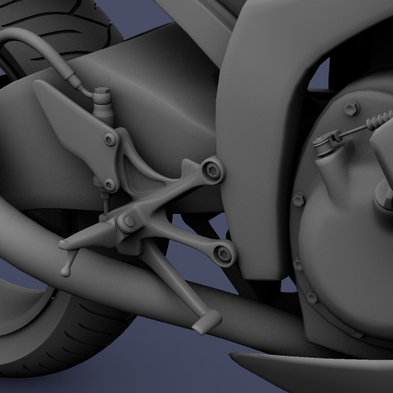 Right side rear sets - Rear Brake
