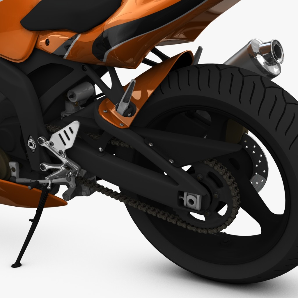 2000's Generic Sport Bike - Orange