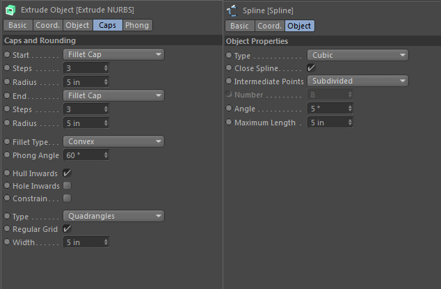 Regular Grid options