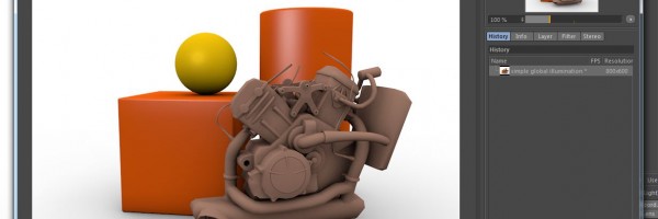Final render in the Cinema 4D Interface