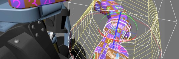 Lining up a cylindrical projection to map the motor