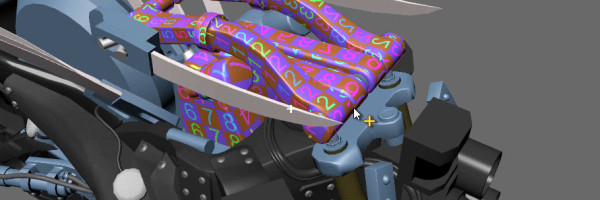 Overview showing most of the arms UV mapped