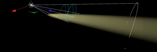 A light's Near Clip setting enabled - Editor View